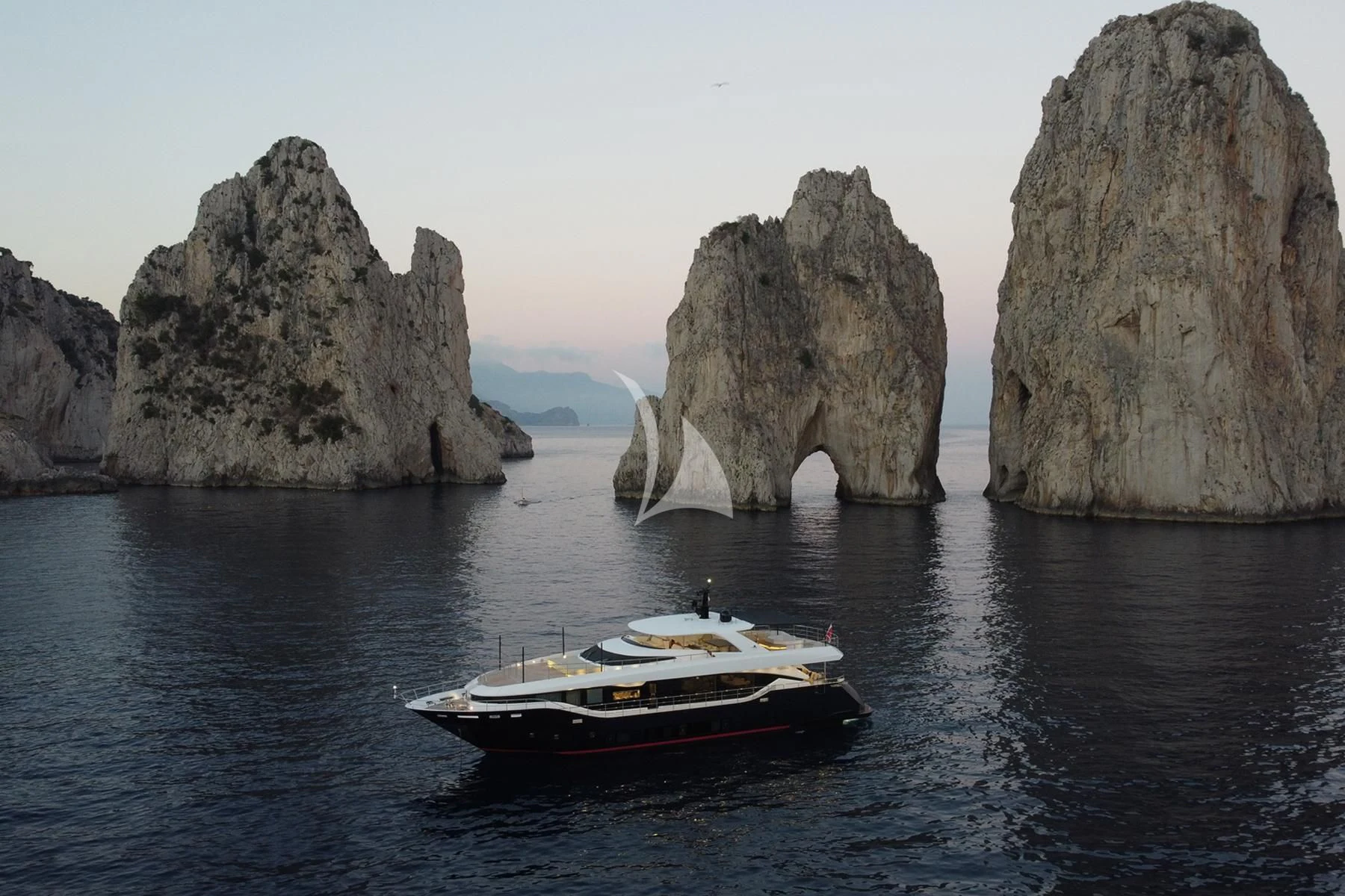 a boat in the water aboard EDEN Yacht for Sale