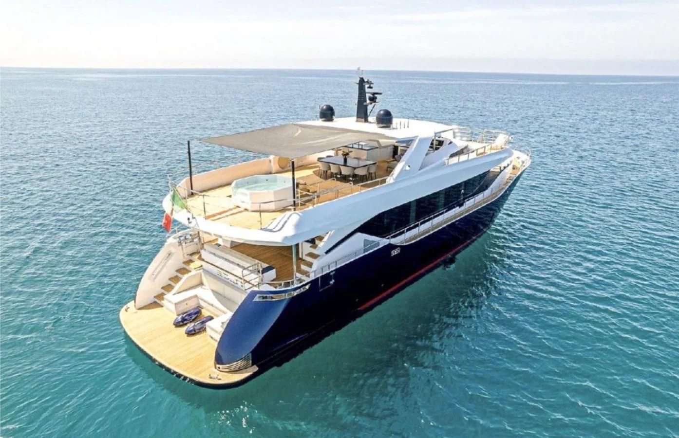 a boat in the water aboard EDEN Yacht for Sale