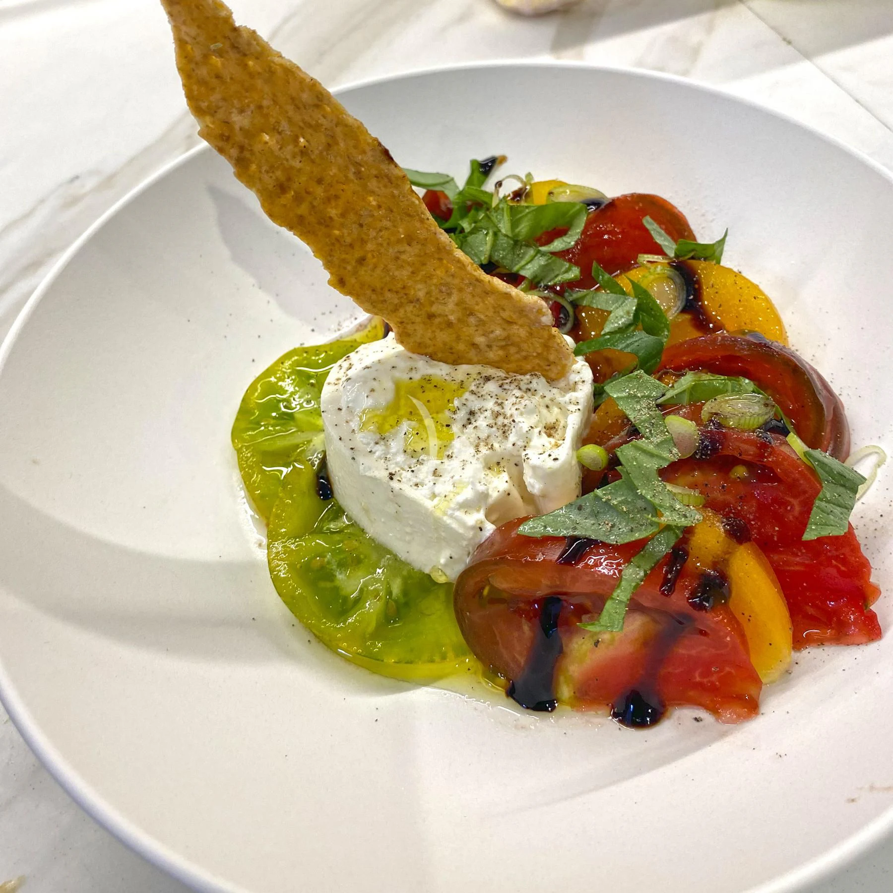 a taco with a taco on a plate aboard EDEN Yacht for Sale