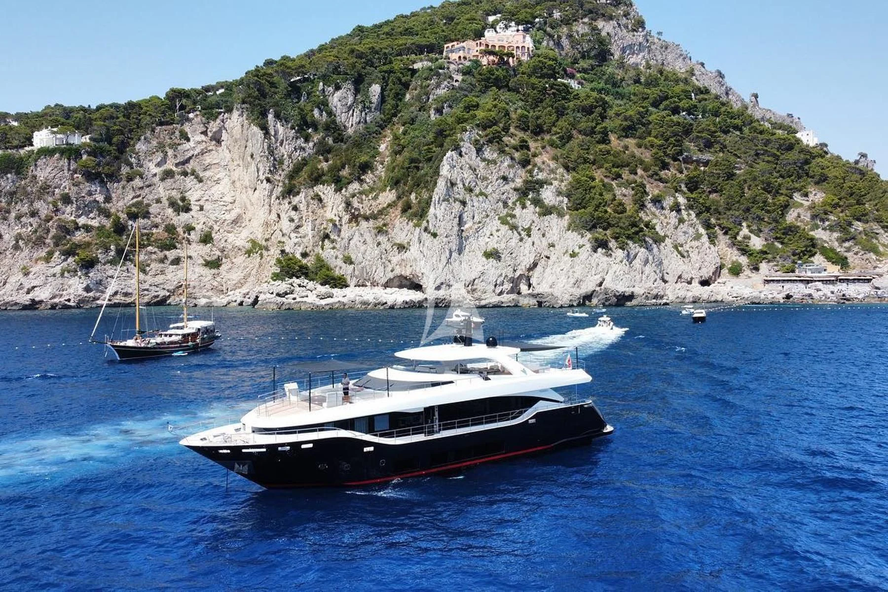 a boat in the water aboard EDEN Yacht for Sale