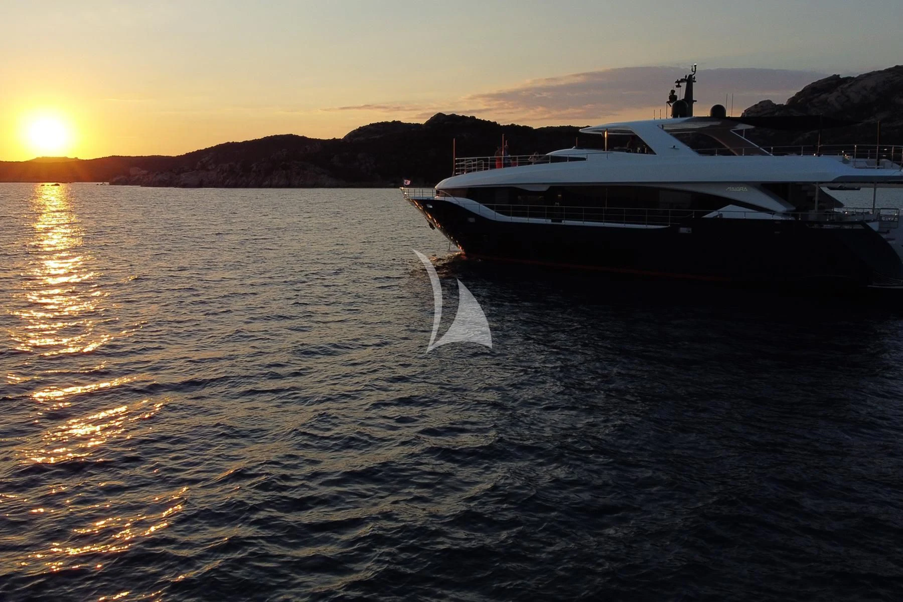 a boat on the water aboard EDEN Yacht for Sale