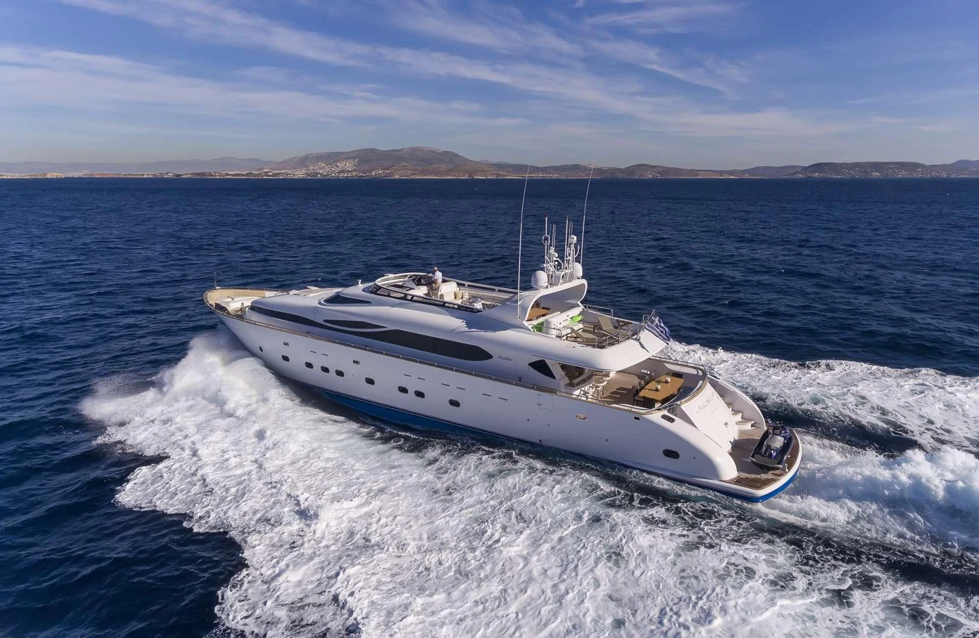 a boat on the water aboard ANASA Yacht for Sale