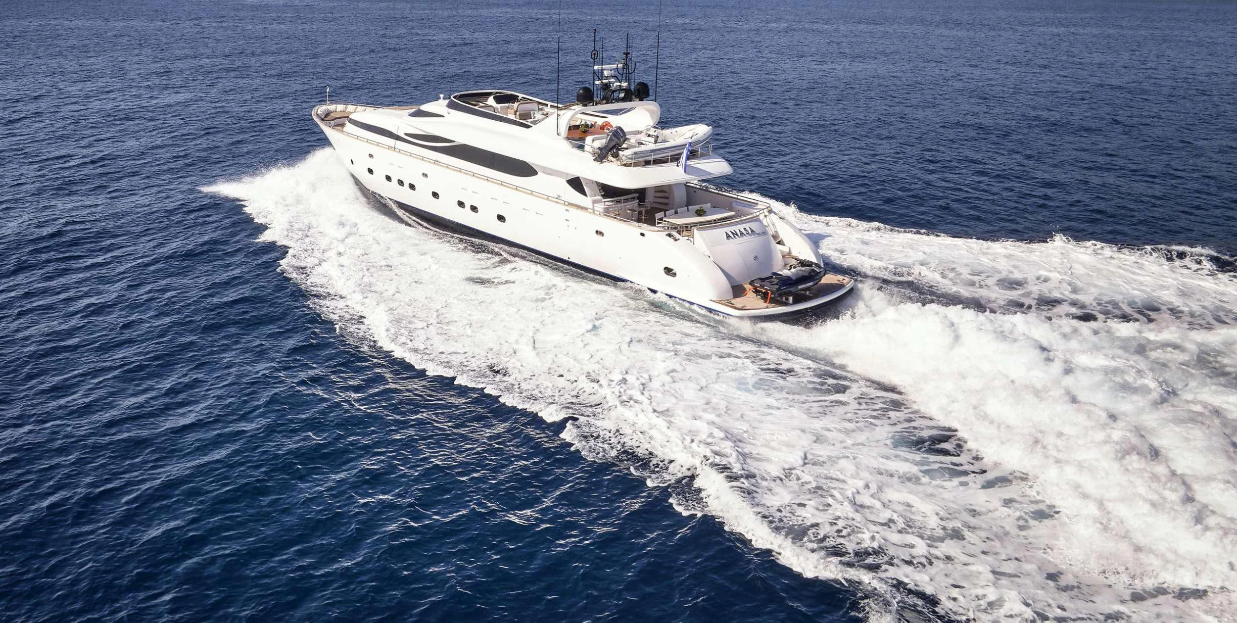 a boat on the water aboard ANASA Yacht for Sale