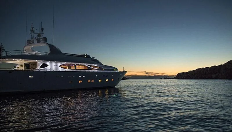 a boat on the water aboard ANASA Yacht for Sale