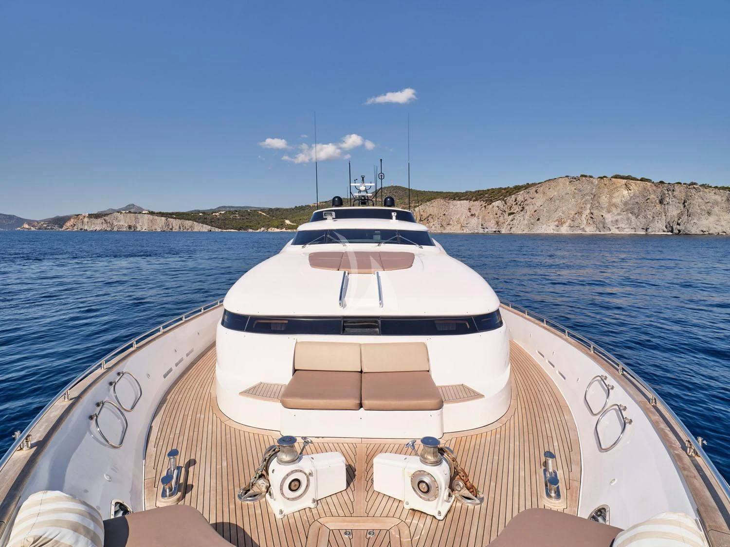 a boat on the water aboard ANASA Yacht for Sale