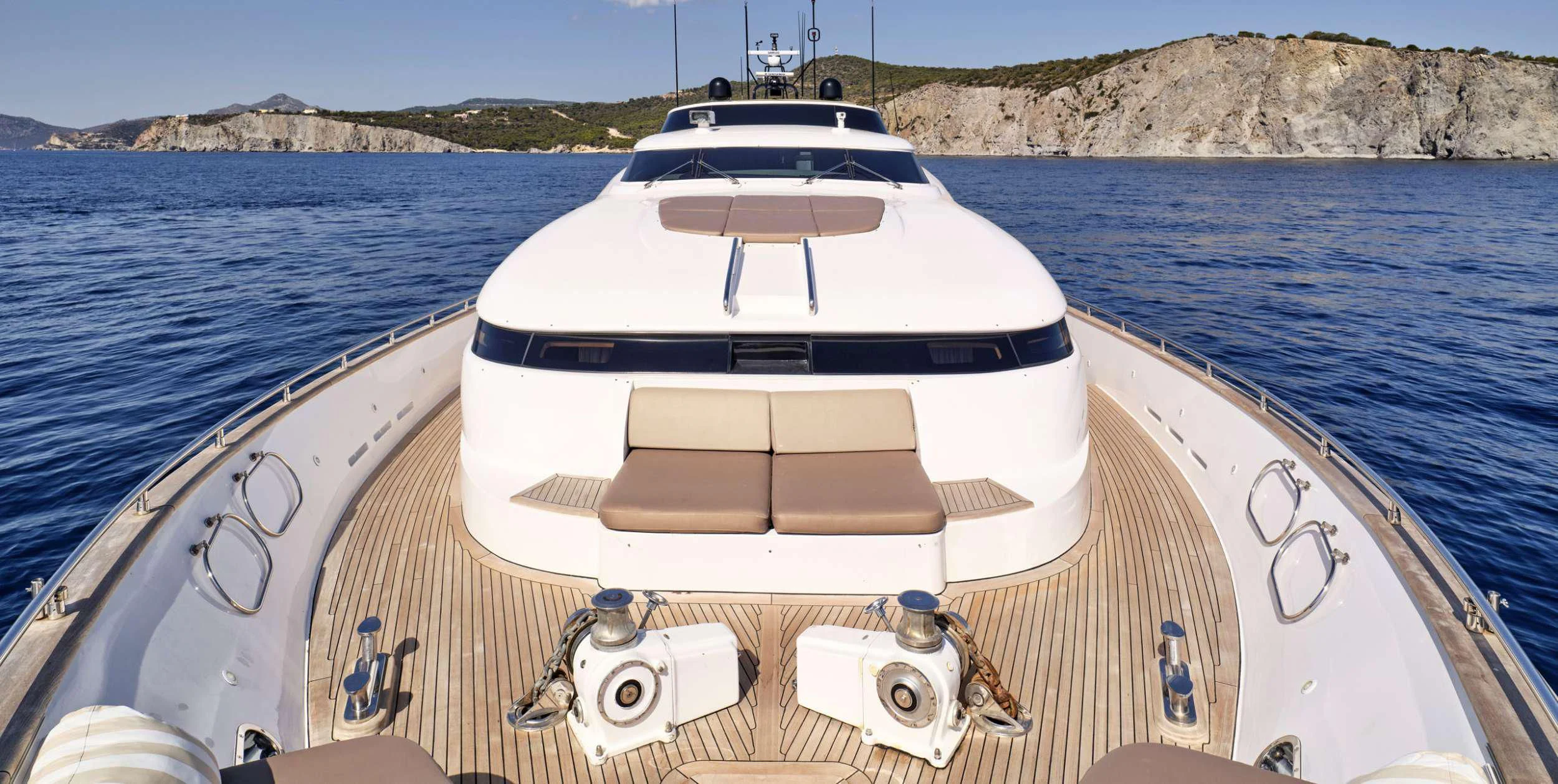 a boat on the water aboard ANASA Yacht for Sale