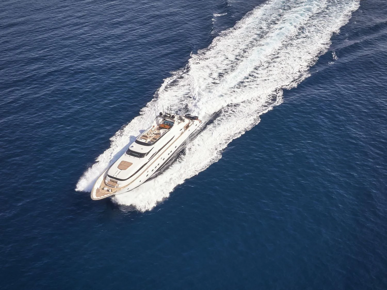 a boat on the water aboard ANASA Yacht for Sale