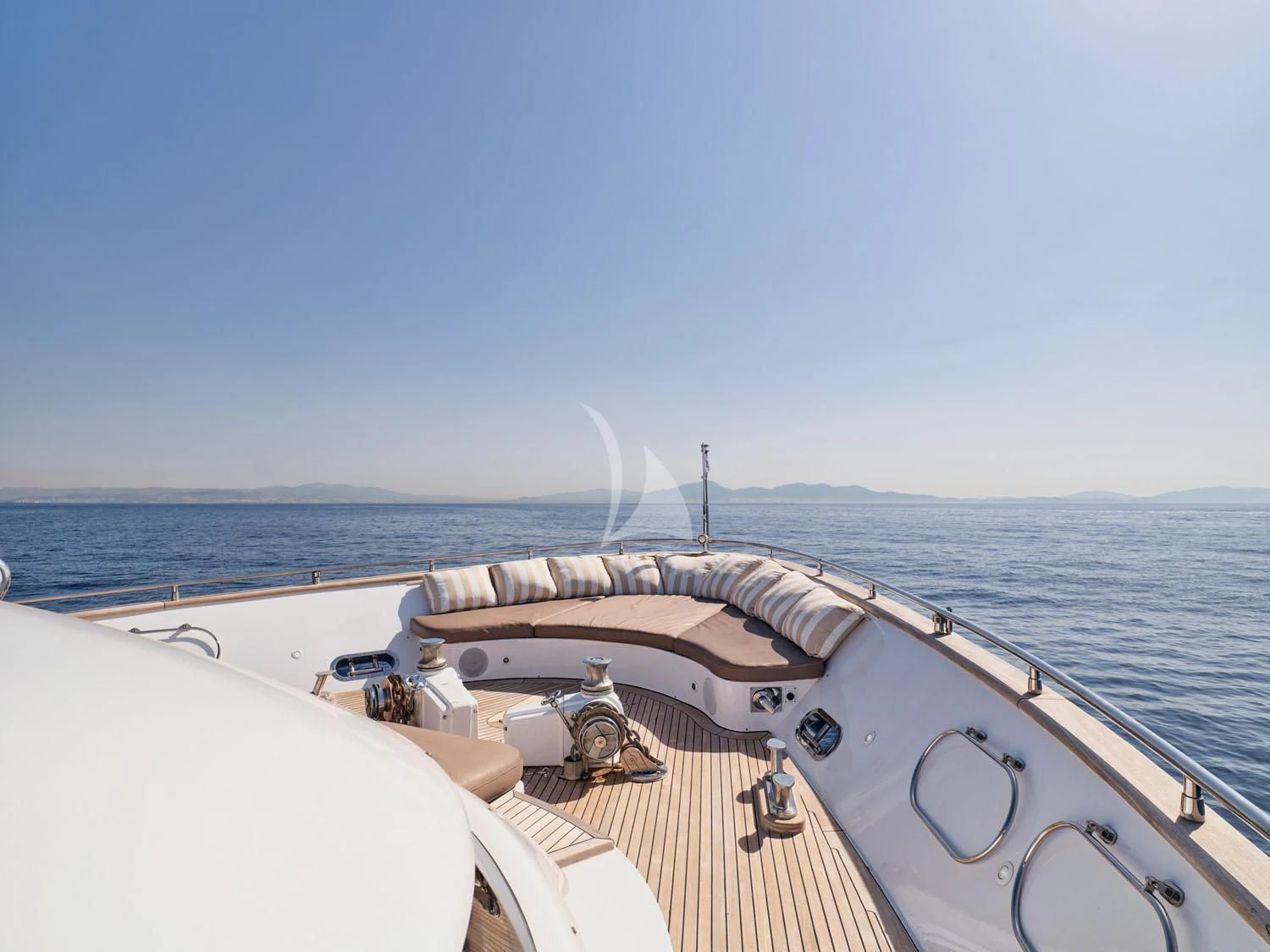 a boat on the water aboard ANASA Yacht for Sale