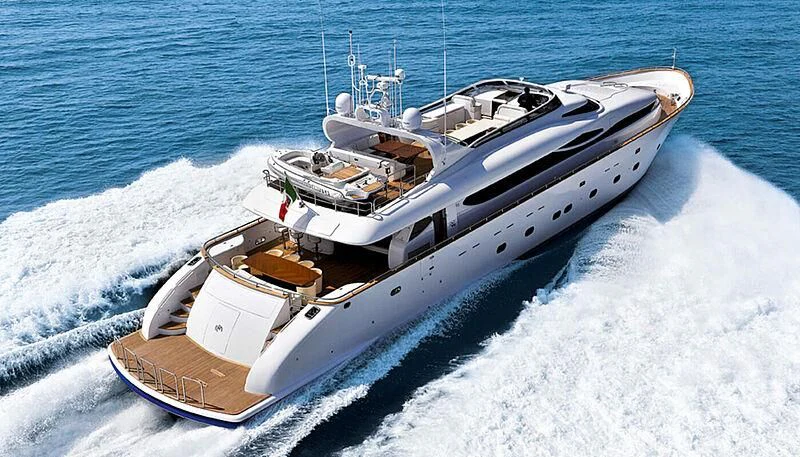 a boat on the water aboard ANASA Yacht for Sale