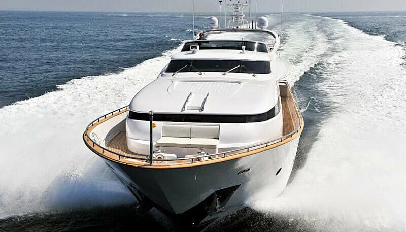 a boat on the water aboard ANASA Yacht for Sale