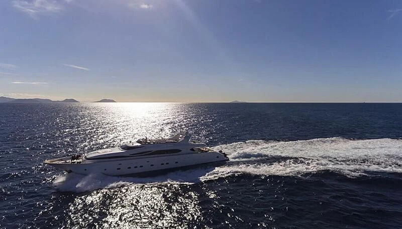 a boat in the water aboard ANASA Yacht for Sale