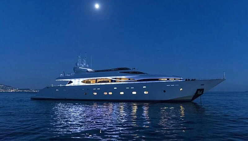 a boat on the water aboard ANASA Yacht for Sale
