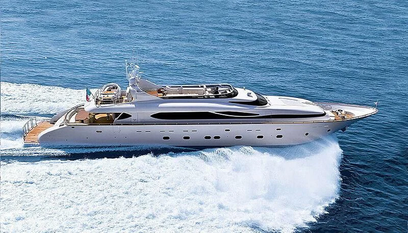 a space shuttle on a body of water aboard ANASA Yacht for Sale