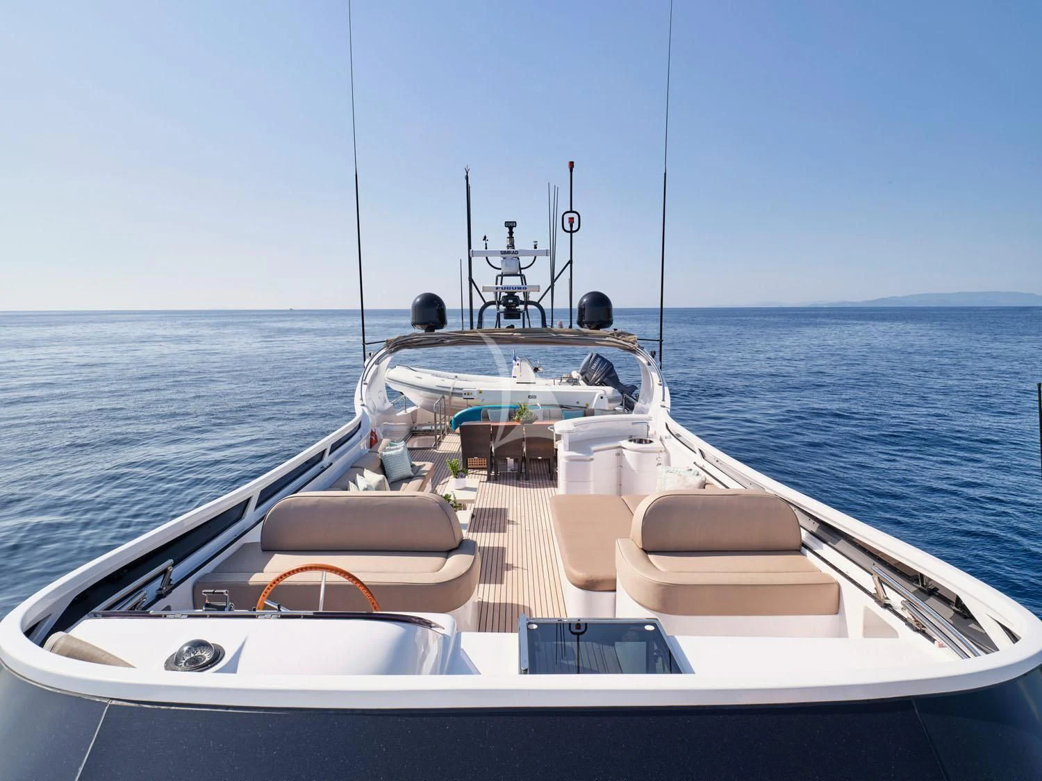 a boat on the water aboard ANASA Yacht for Sale