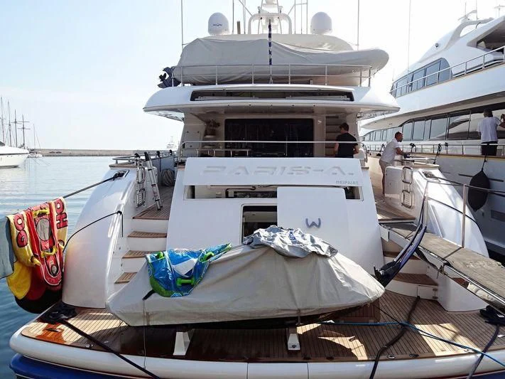 a boat on the water aboard ANASA Yacht for Sale