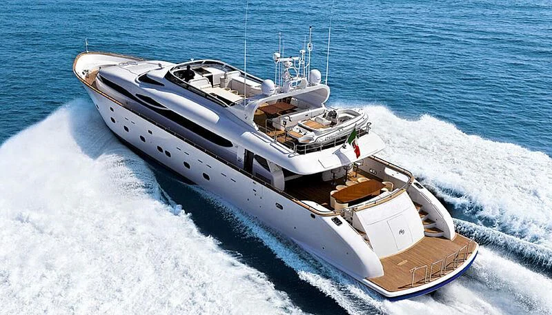 a boat on the water aboard ANASA Yacht for Sale