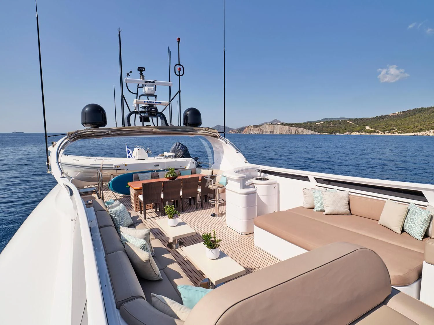 a boat on the water aboard ANASA Yacht for Sale