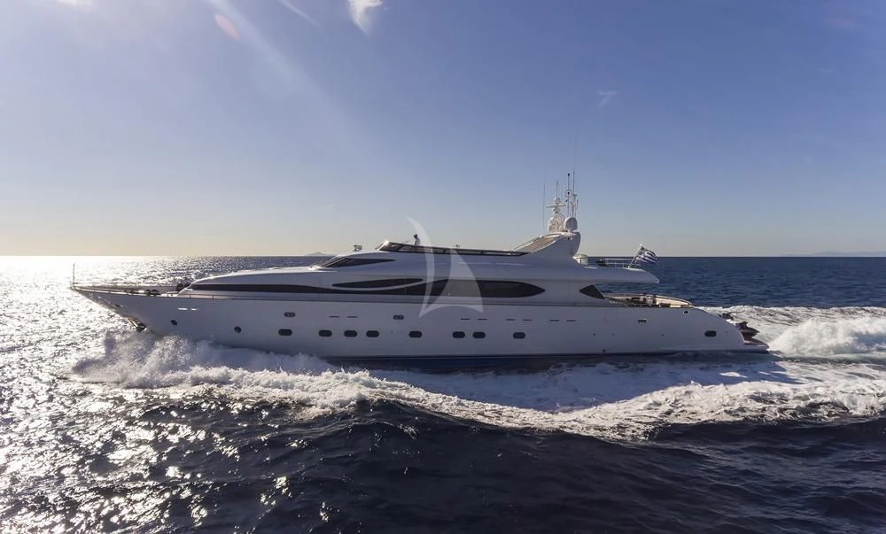 a boat on the water aboard ANASA Yacht for Sale