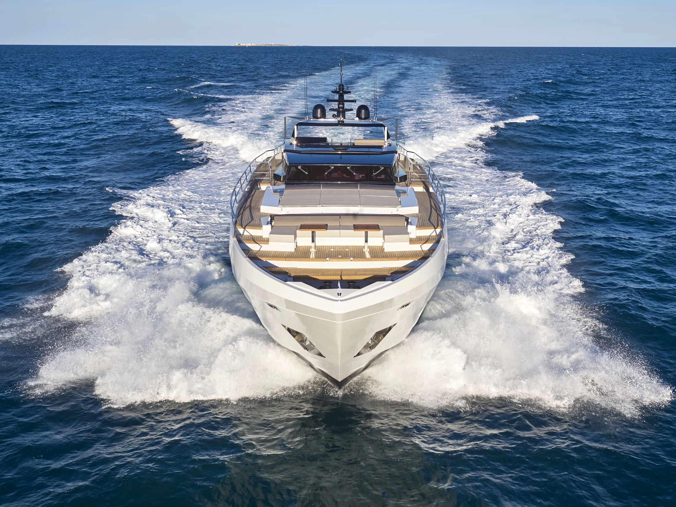 a ship on the water aboard NINITAS A Yacht for Sale