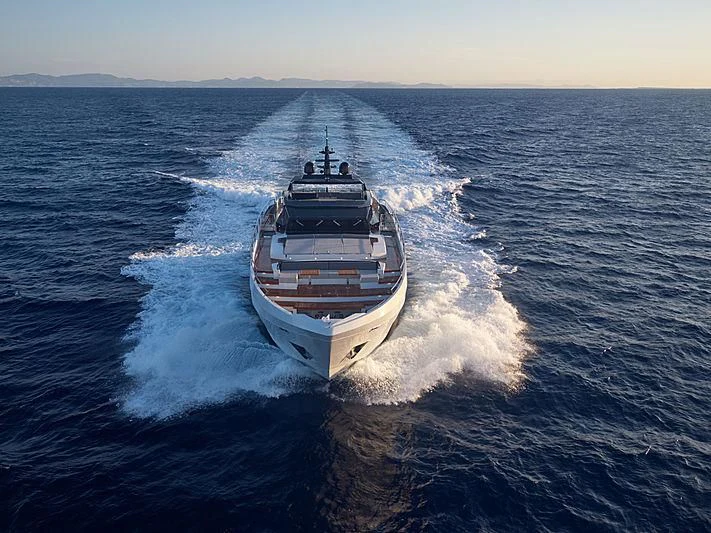 a ship on the water aboard NINITAS A Yacht for Sale