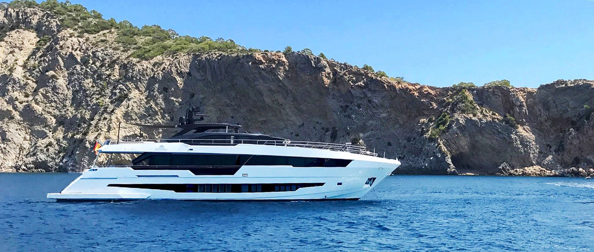 a boat on the water aboard NINITAS A Yacht for Sale