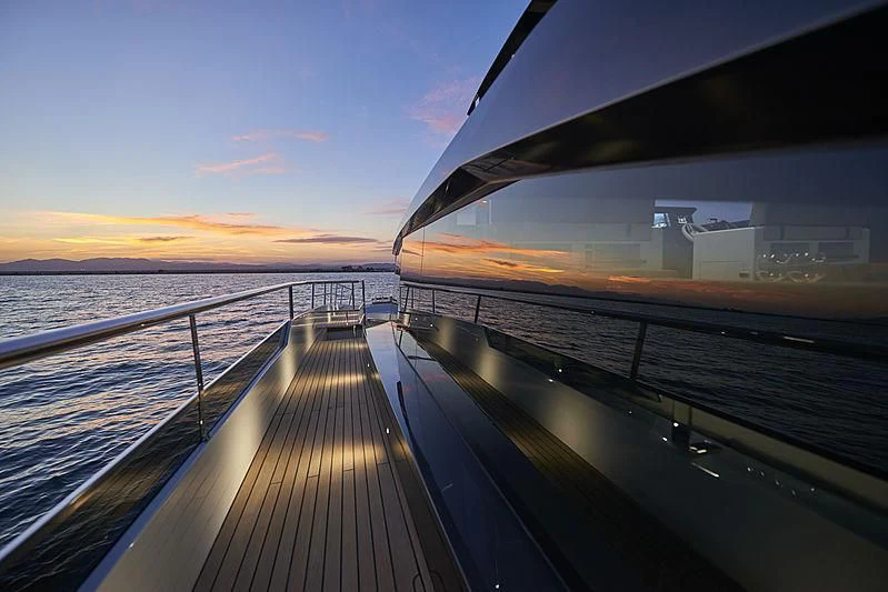 a deck on a boat aboard NINITAS A Yacht for Sale