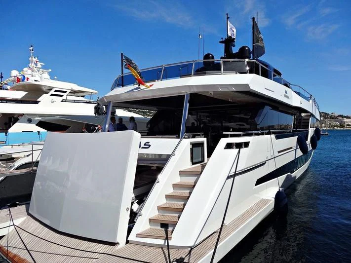 a boat on the water aboard NINITAS A Yacht for Sale
