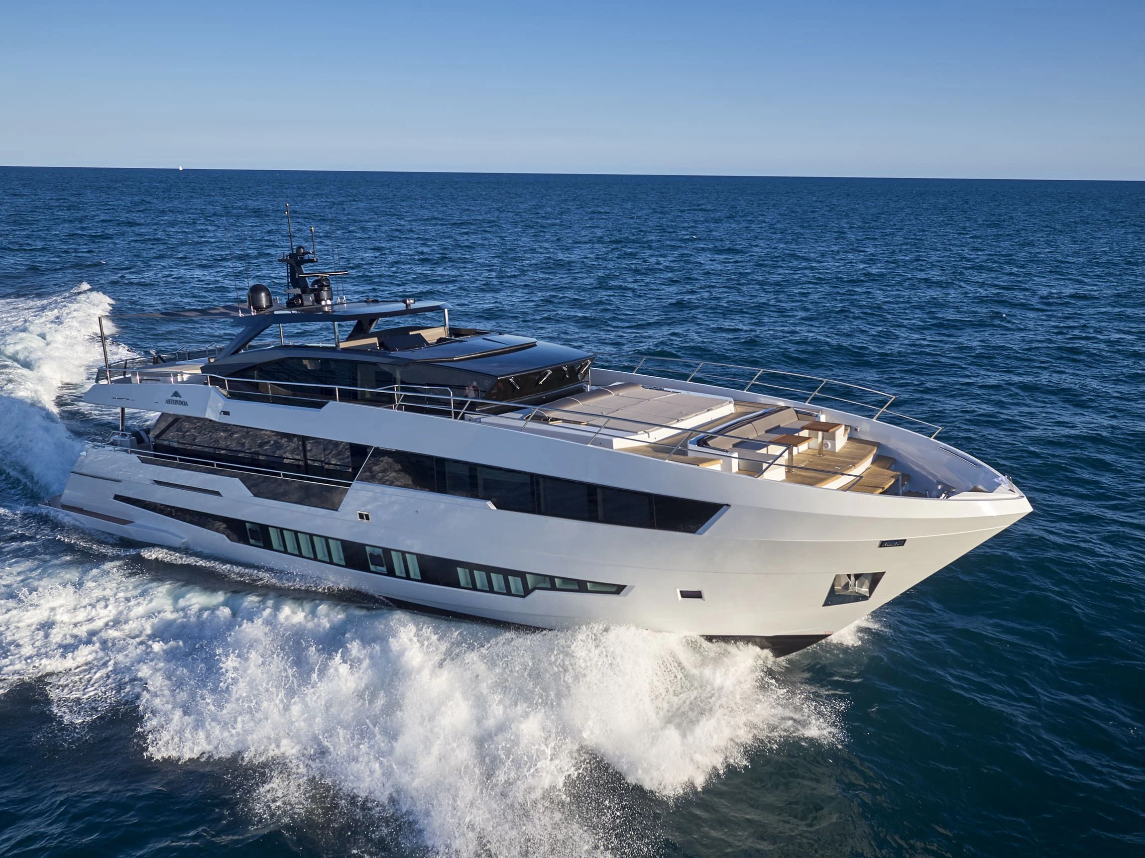 a boat on the water aboard NINITAS A Yacht for Sale