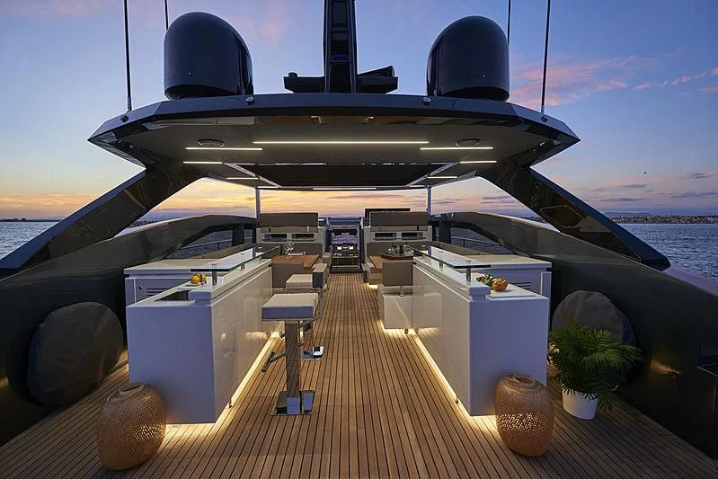 a boat on the water aboard NINITAS A Yacht for Sale
