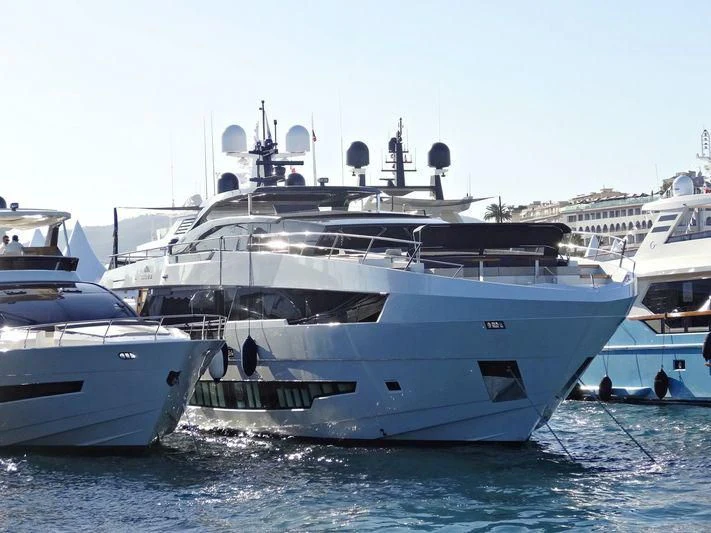 a group of boats in the water aboard NINITAS A Yacht for Sale