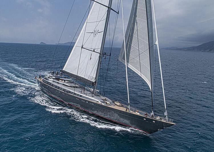 a sailboat on the water aboard M5 Yacht for Sale