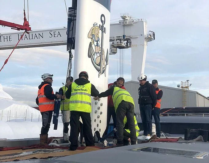 a group of people on a boat aboard M5 Yacht for Sale