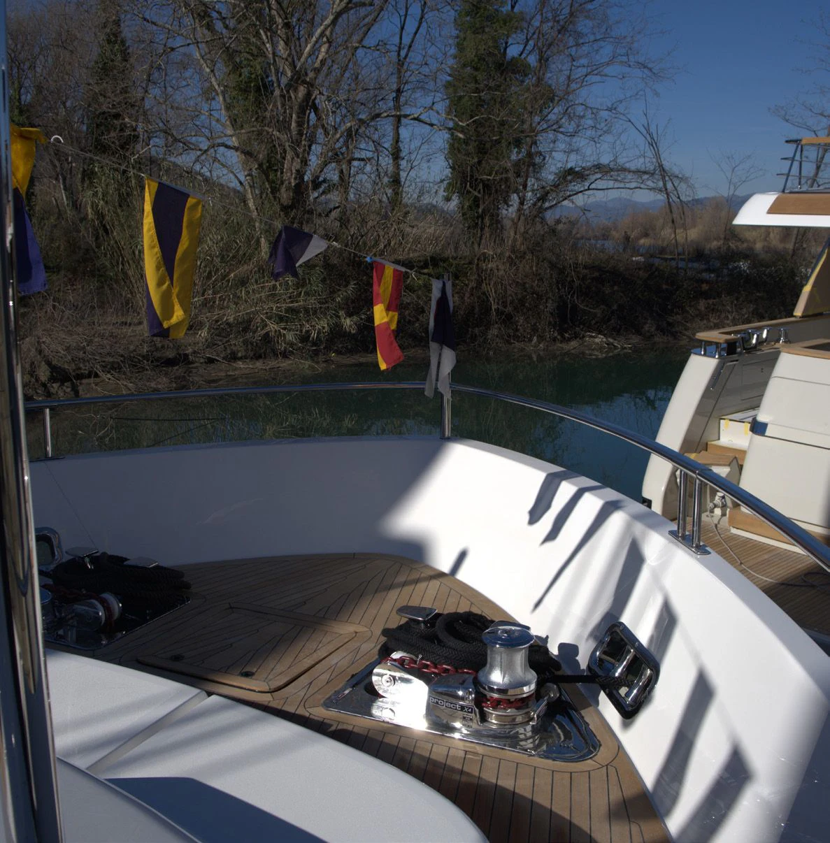 a boat on the water aboard QUEEN MARTINA Yacht for Sale