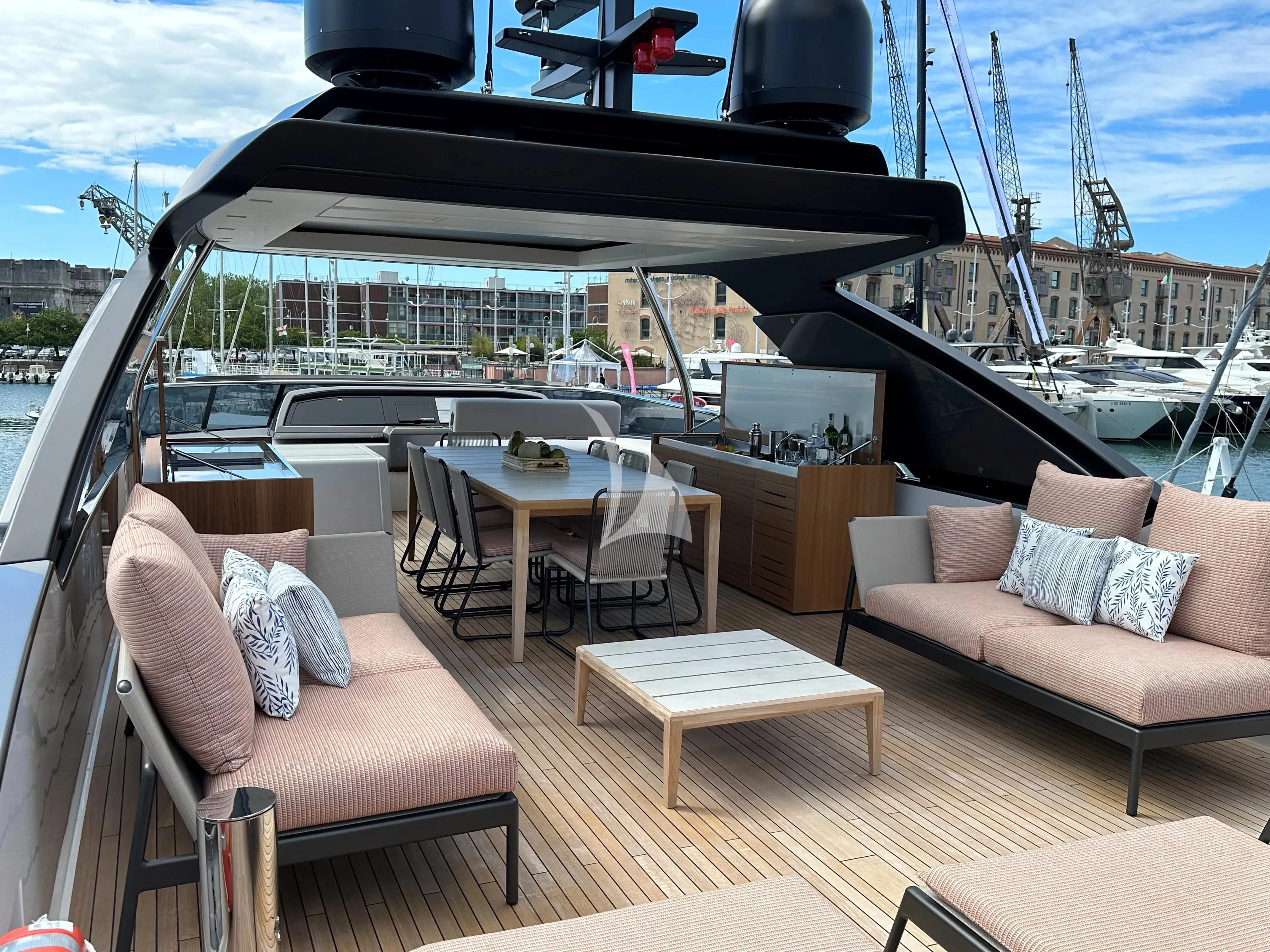 a boat on the water aboard QUEEN MARTINA Yacht for Sale