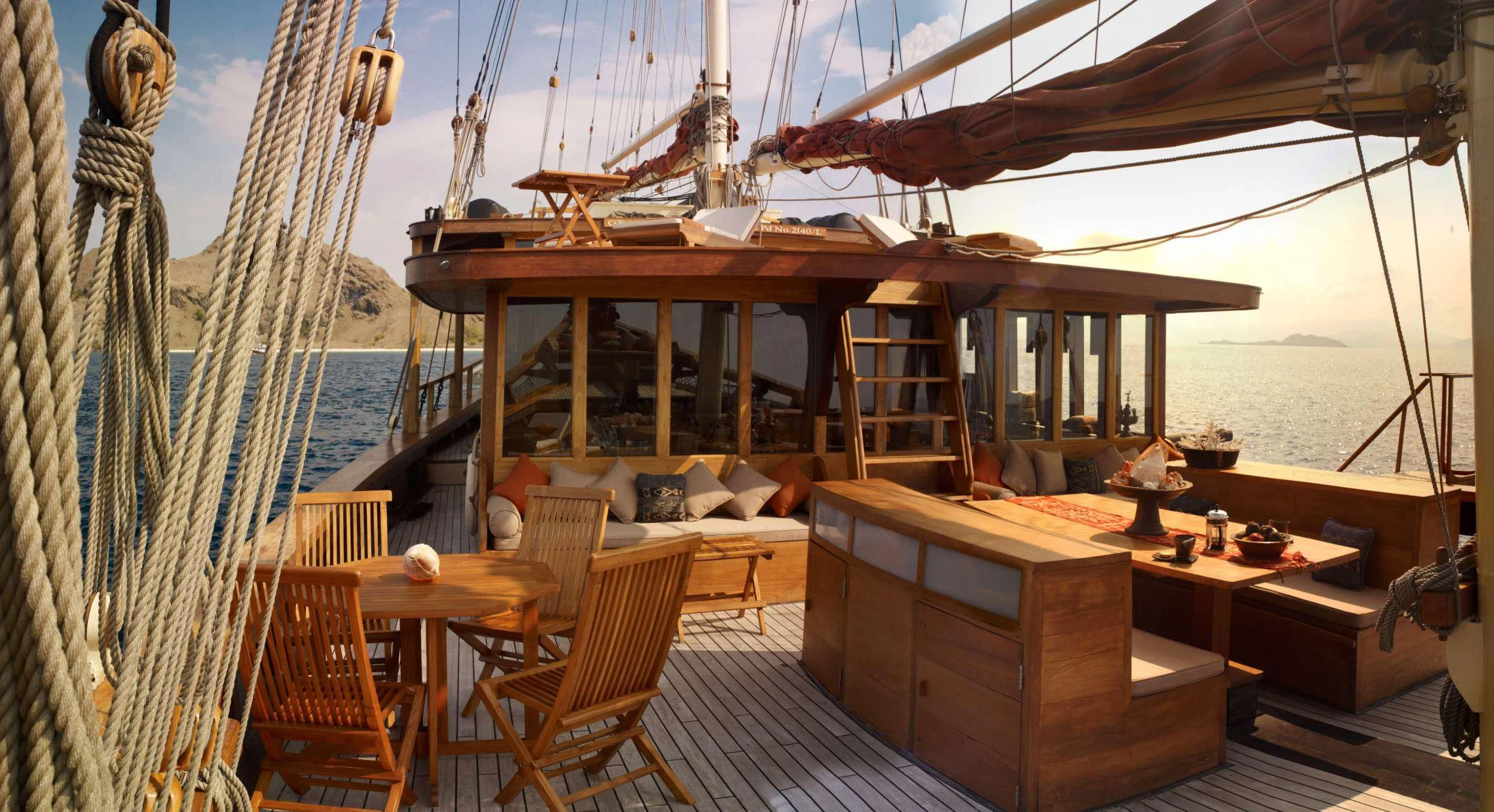 a boat on the water aboard SI DATU BUA Yacht for Sale