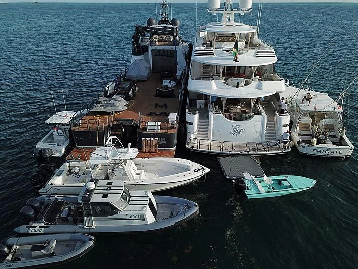 a group of boats docked aboard SECOND LOVE Yacht for Charter