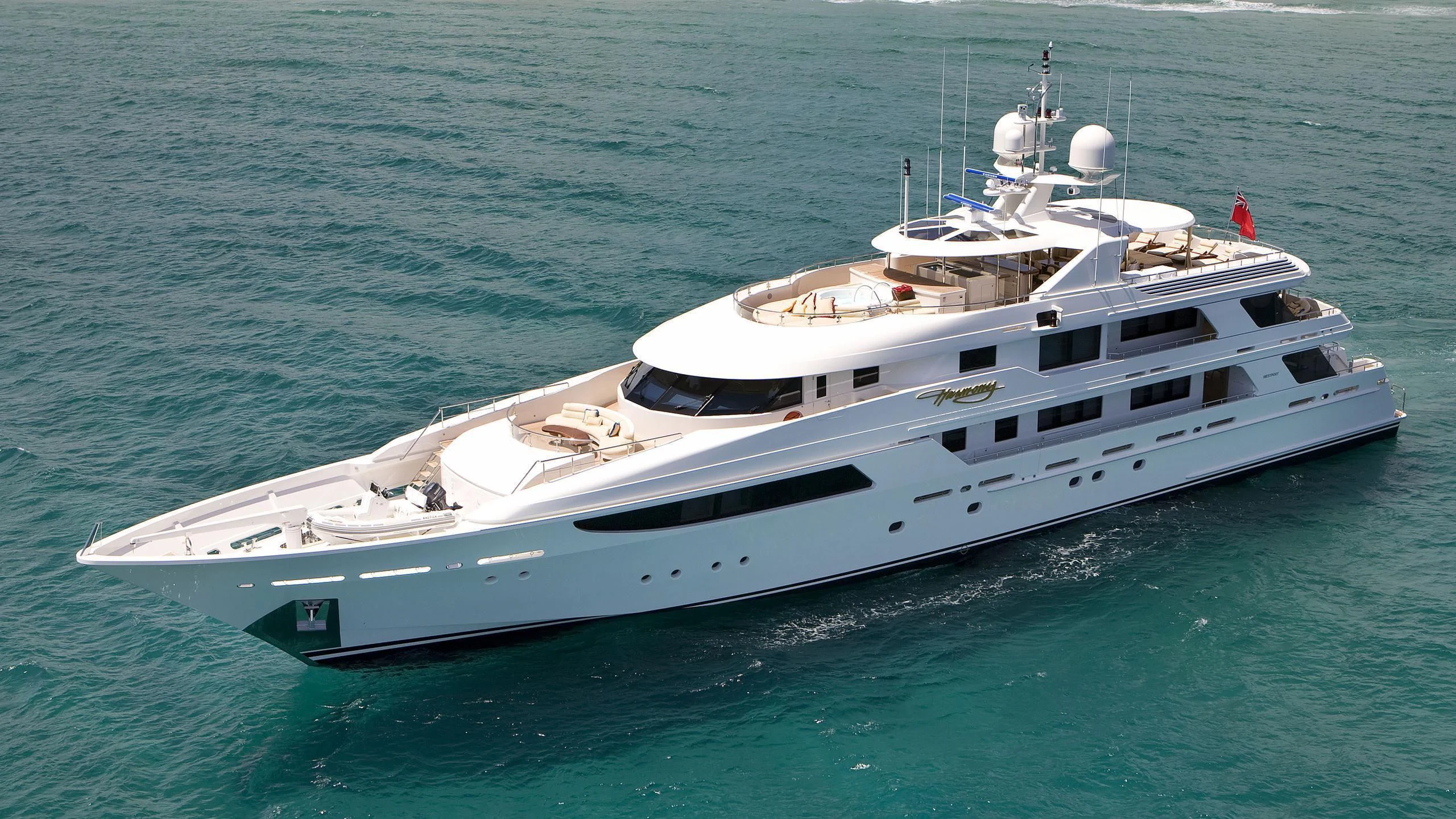 a white yacht on the water aboard SECOND LOVE Yacht for Charter