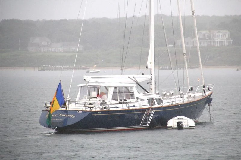 a boat on the water aboard DANCE SMARTLY Yacht for Sale