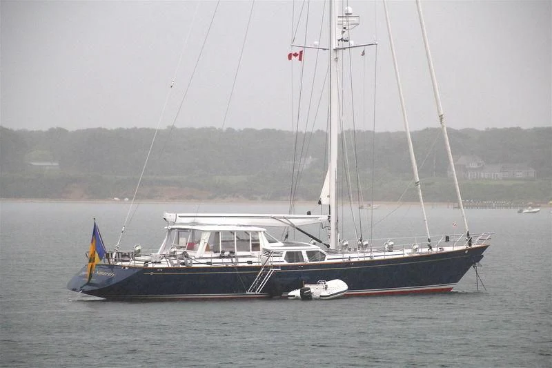 a boat on the water aboard DANCE SMARTLY Yacht for Sale