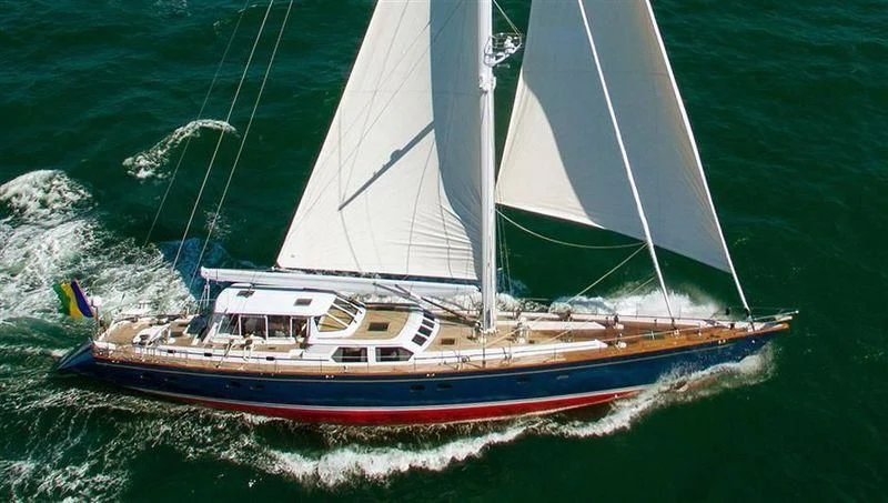 a boat sailing on the sea aboard DANCE SMARTLY Yacht for Sale
