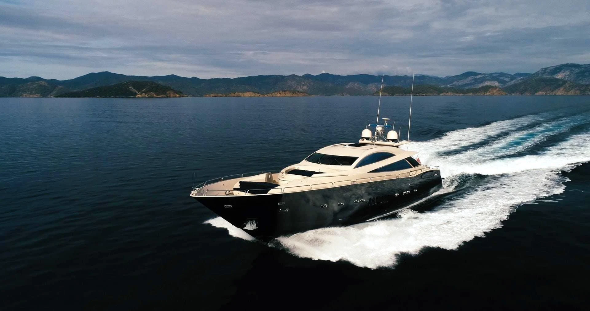 a boat on the water aboard LAURA S Yacht for Sale