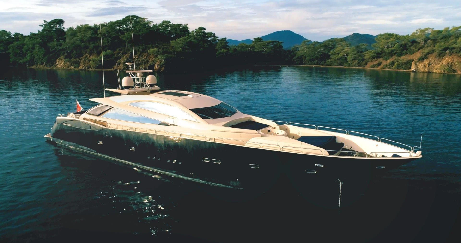 a boat in the water aboard LAURA S Yacht for Sale