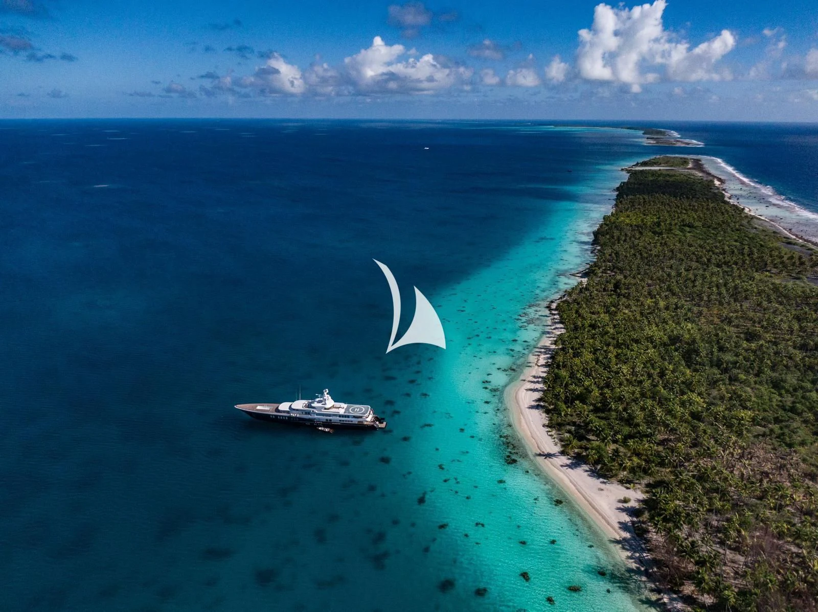 a boat sailing on the sea aboard AIR Yacht for Sale