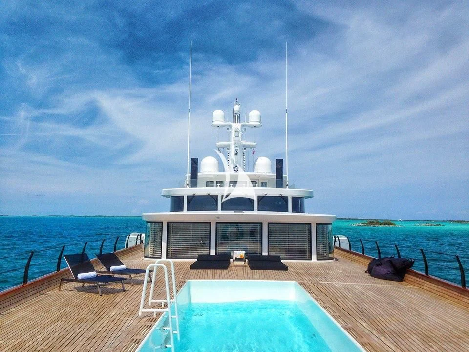 a boat on the water aboard AIR Yacht for Sale