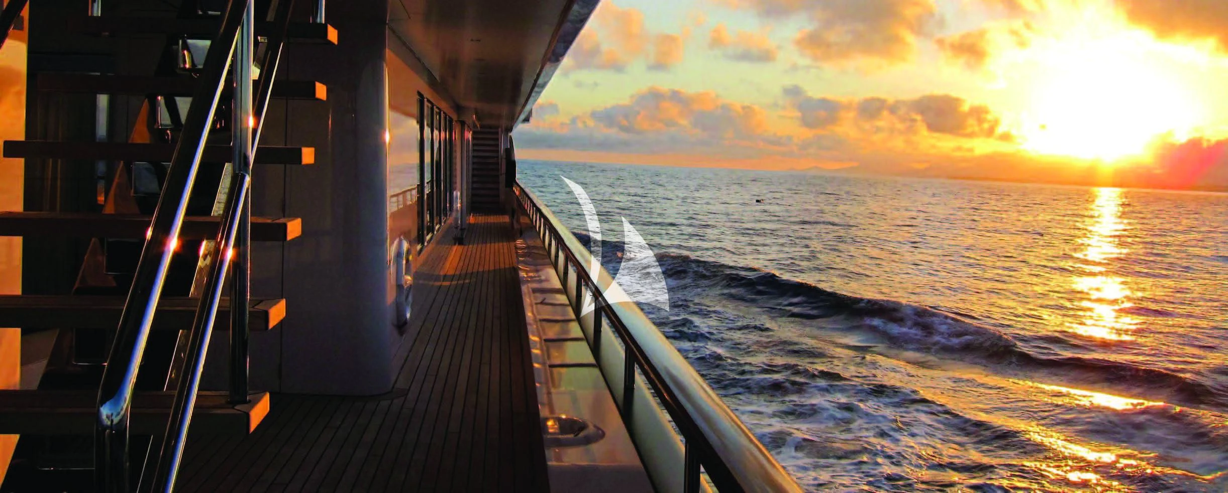a boat on the water aboard AIR Yacht for Sale