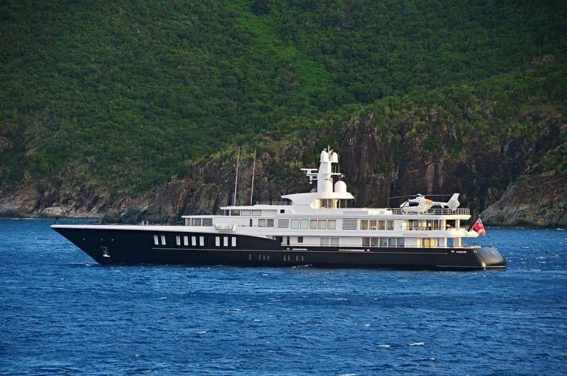 a boat in the water aboard AIR Yacht for Sale