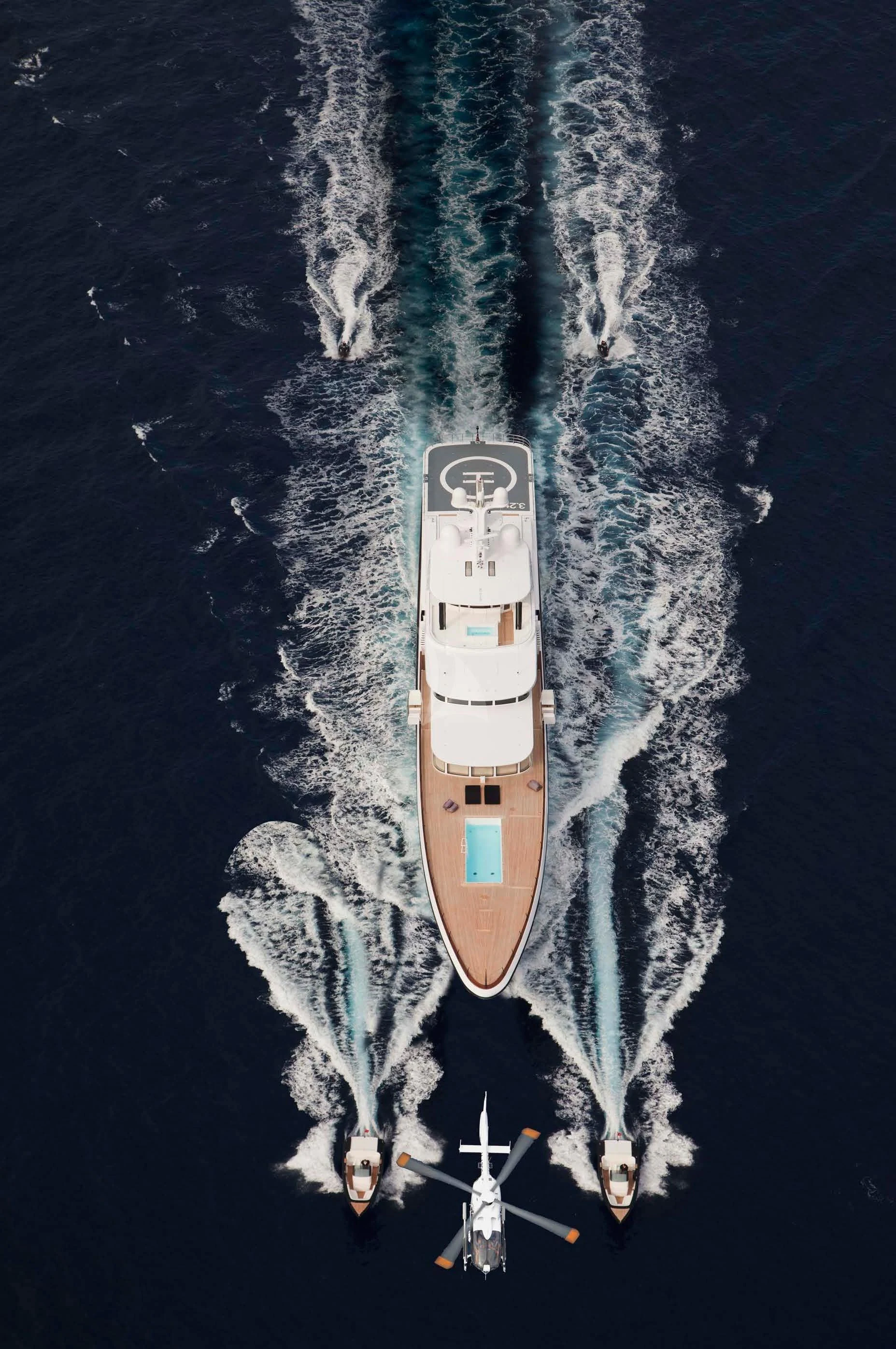 map aboard AIR Yacht for Sale