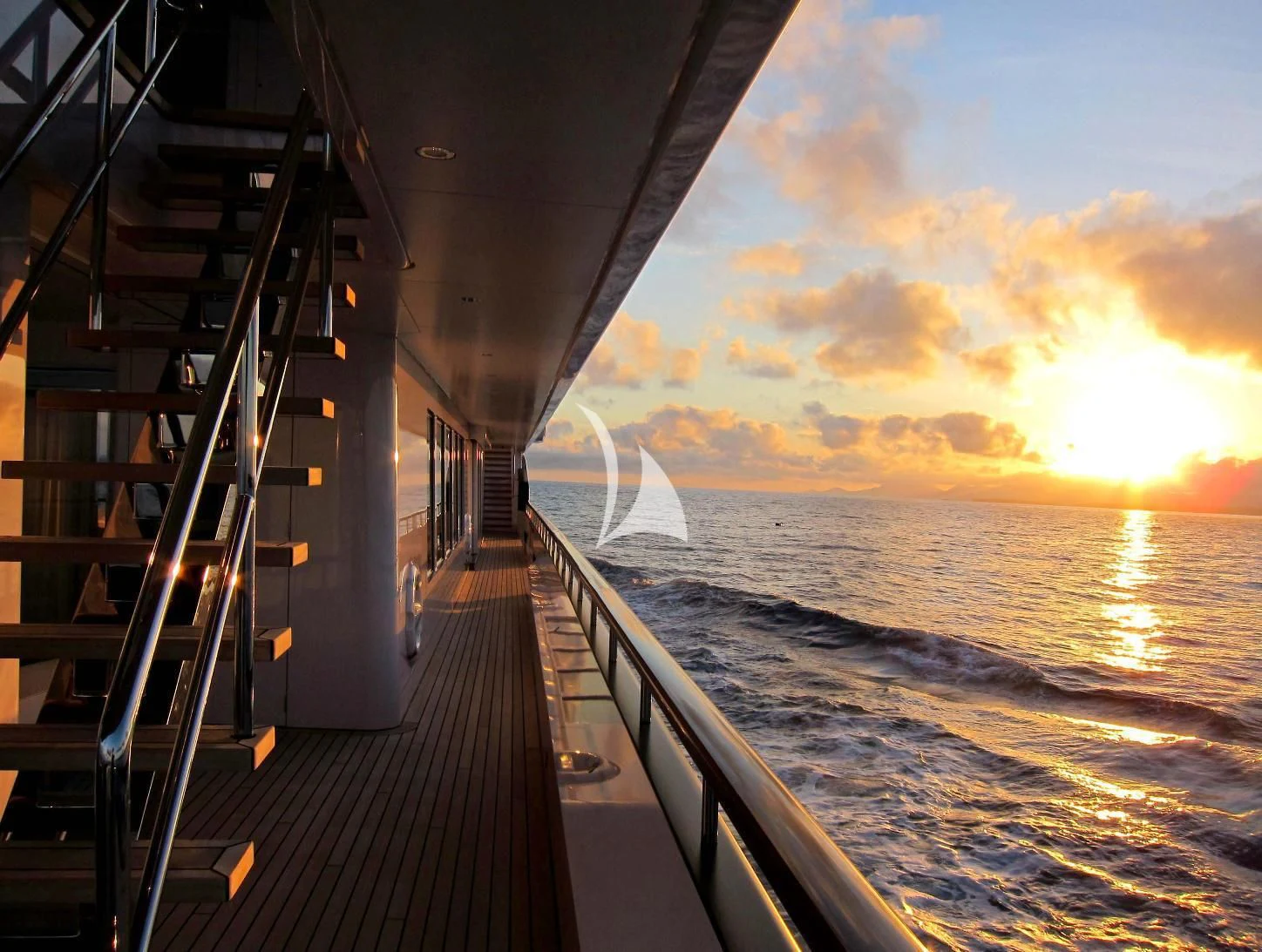 a boat on the water aboard AIR Yacht for Sale