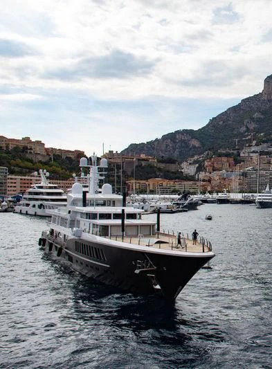 a boat in the water aboard AIR Yacht for Sale