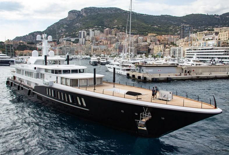 a boat in the water aboard AIR Yacht for Sale
